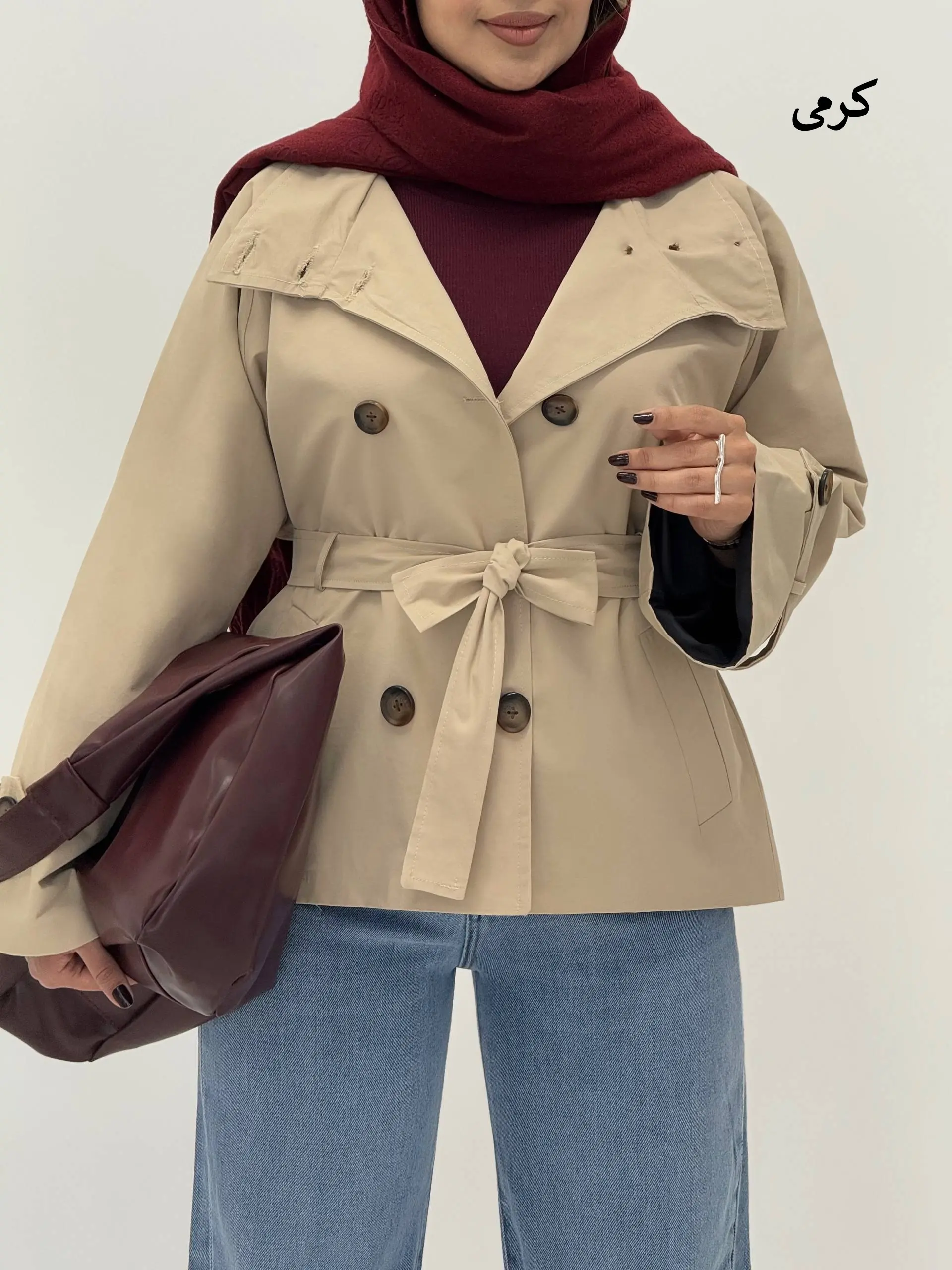 3598-ترنچ کت برشکا (ایراد دار)